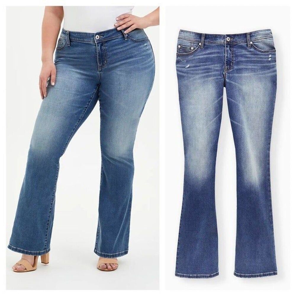 Torrid Super Stretch Light Wash Luxe Slim Boot Jean